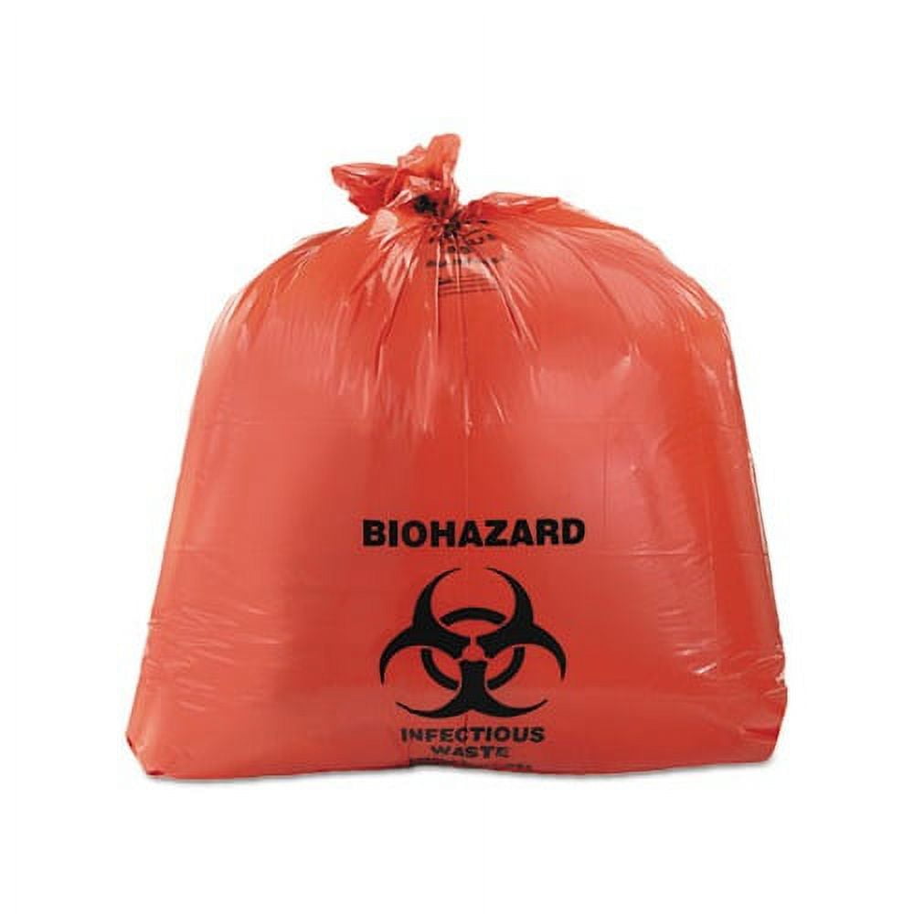 Infectious Biohazard Waste Bags Hazardous Trash Can Liners