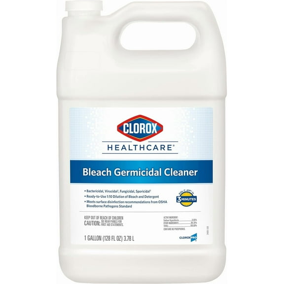 Healthcare Bleach Germicidal Cleaner Refill, 128 Fluid Ounces (Package May Vary)