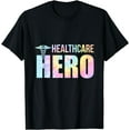 thumbnail image 1 of Healthcare Hero Nurse Doctor Frontline Essential Wor Tie Dye T-Shirt, 1 of 4