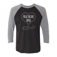 thumbnail image 1 of Healthcare Hero Unisex 3/4 Sleeve Baseball Raglan Tee, 1 of 3
