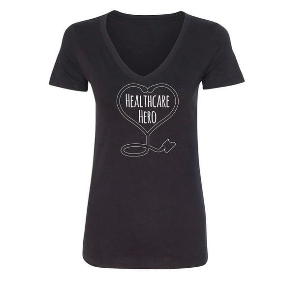 Healthcare Hero Womens V-Neck T-Shirt