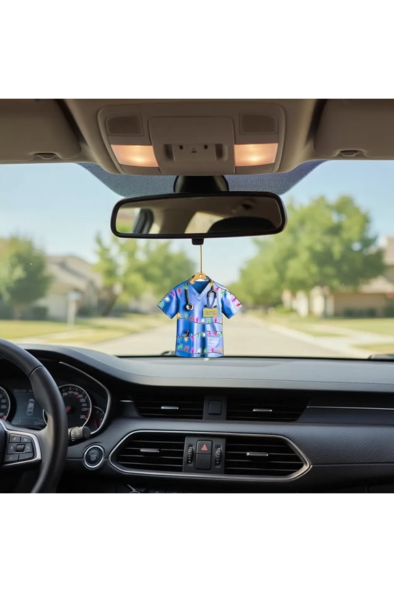 Healthcare Worker Uniform Acrylic Pendant, 2D Nurse Keychain, Creative Gift for Nurses, Doctors, Medical Staff, Collector Souvenir, Portable Hanging Ornament, Christmas Tree, Bag Key Accessory