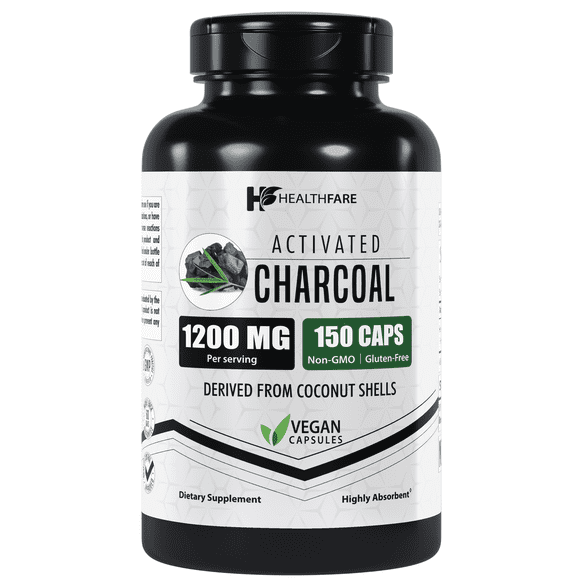 Dr. Robaina Activated Charcoal Capsules - 1200mg from Coconut Shells