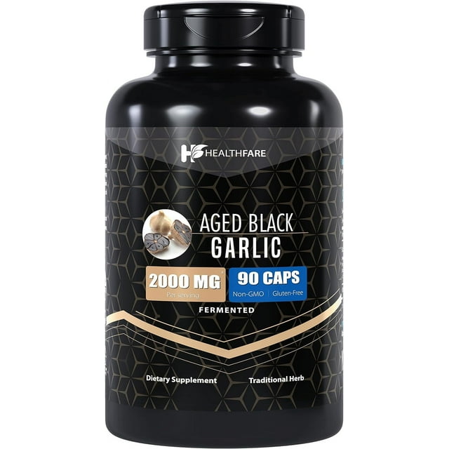 Healthfare Fermented Black Garlic Health Pills 2000mg 90 Caps