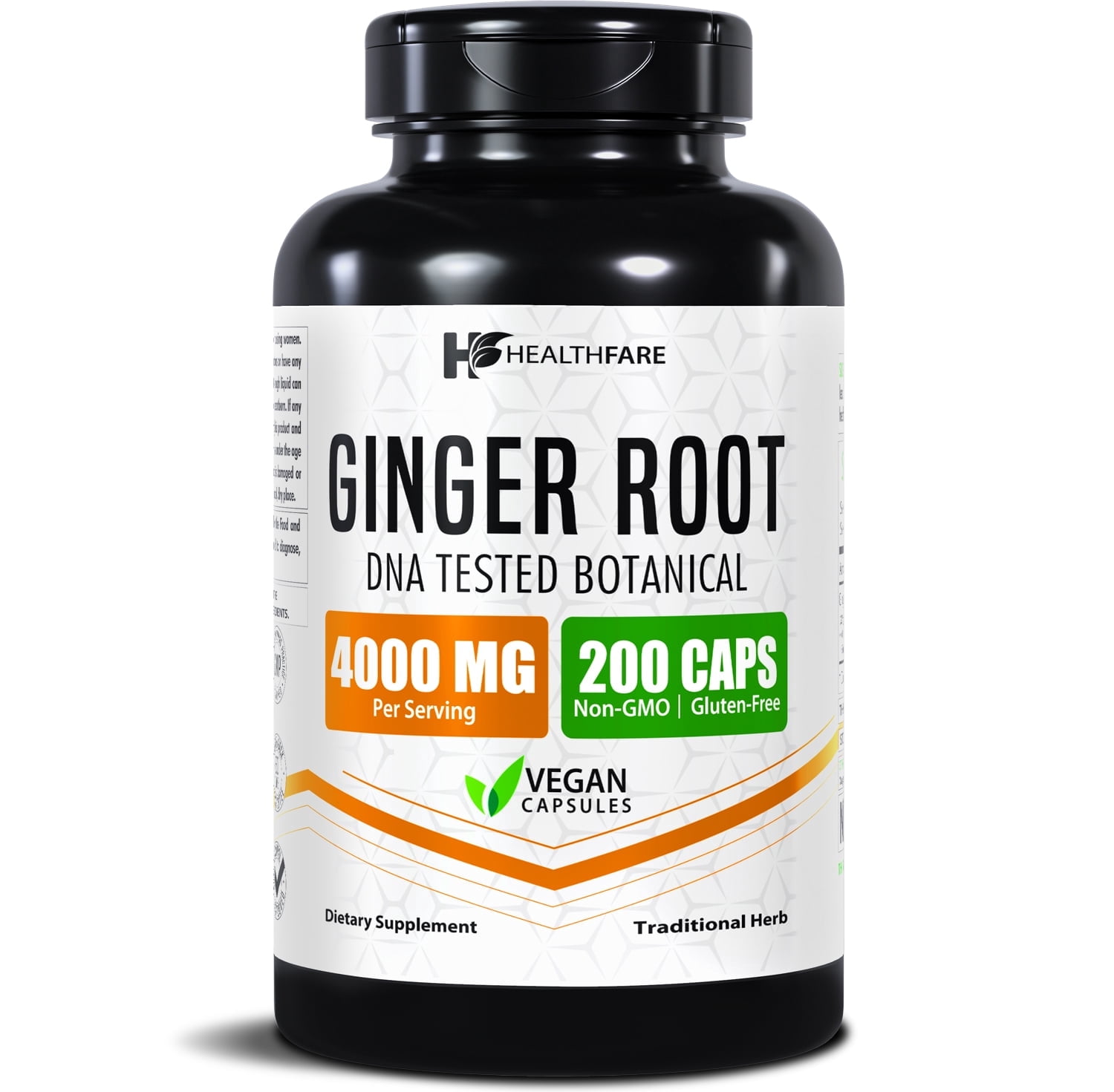 HealthFare, Ginger Root Extract, 4000mg, Vegan Capsules - Walmart.com