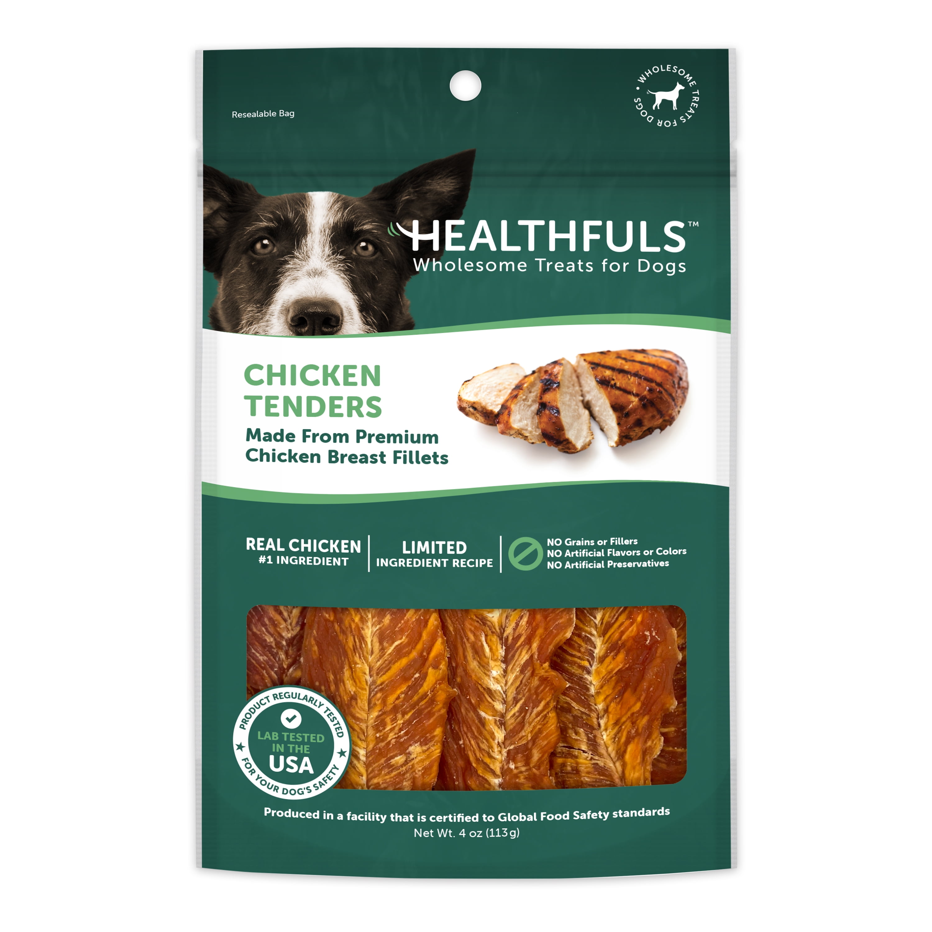Healthfuls Chicken Tenders Dog Treats, 4oz — Soft and Chewy Dog Treats