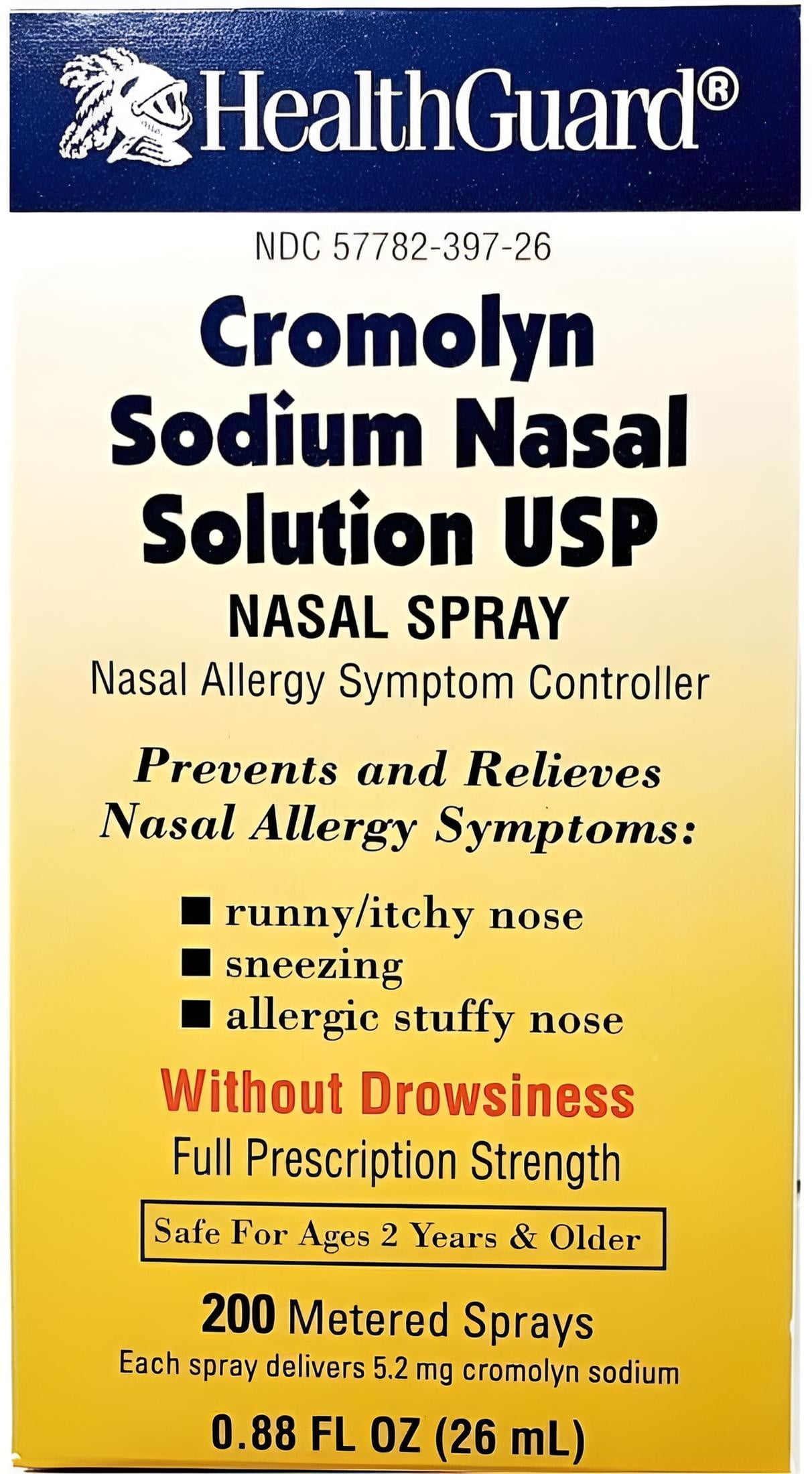 Healthguard Cromolyn Sodium Nasal Solution - .88 oz, Pack of 2