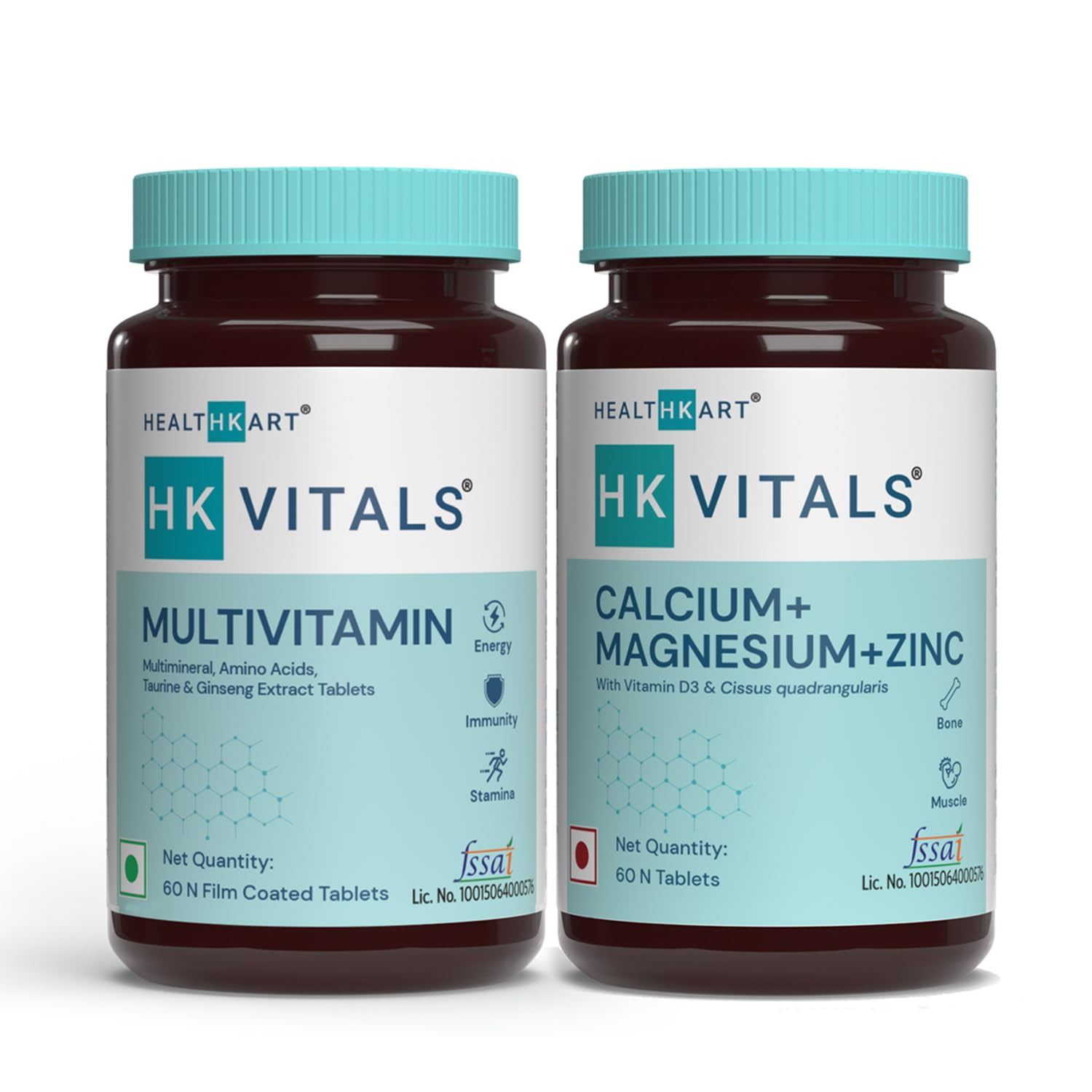 Healthkart Hk Vitals Multivitamin For Men And Women, With Multimineral, Amino Acids, Taurine And