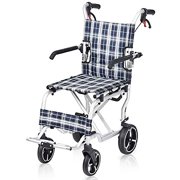 Healthline Lightweight Foldable Transport Chair - Transformer Model with Foot Rests and Storage Bag