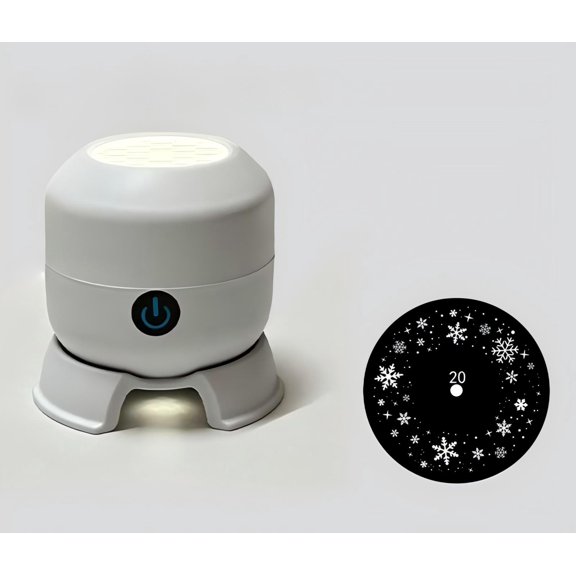 Healthloop Christmas Halloween Projection Light, 7-Color Rotating LED Holiday Indoor Decor Lamp