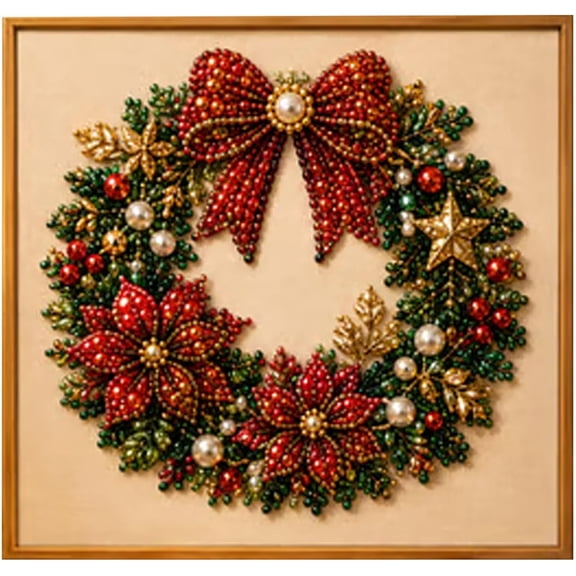 JUYLBLVE 3D Christmas House Diamond Painting Kit for Adults 6 Wooden ...