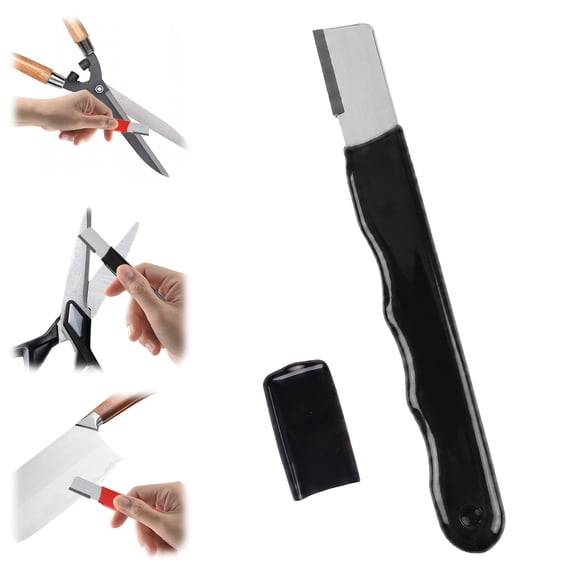 Healthloop Handheld Garden Tool Sharpener, 30-Second Blade Sharpening for Pruning Shears Scissors