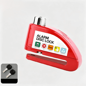 Healthloop Motorcycle Disc Lock with Alarm, 110dB Anti-Theft Brake Lock for Scooter and Bike, Heavy Duty Security