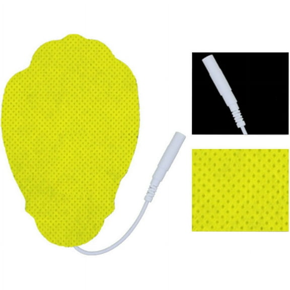 HealthmateForever Large Pin-Inserted Hand-Shaped Yellow Conductive Pads