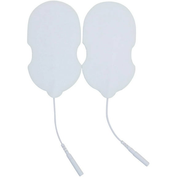 HealthmateForever Largw Pin-Inserted Gourd-Shaped White Conductive Pads