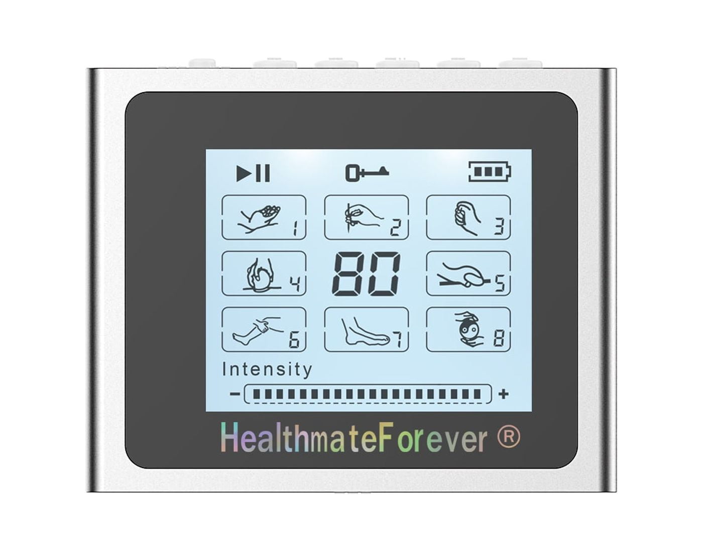 Pro18Ab HealthmateForever Tens Unit & Muscle Stimulator - Silver