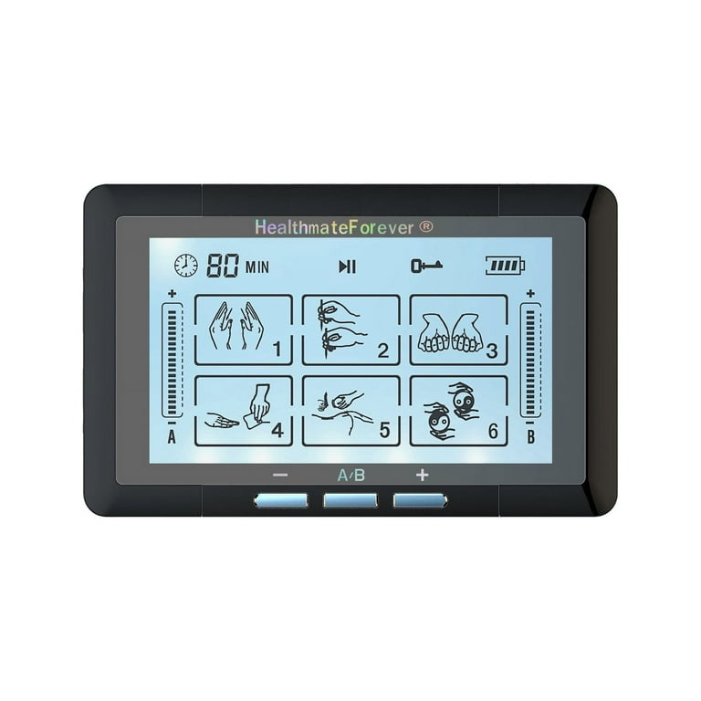 HealthmateForever TS6ABH Touch Screen TENS Unit & Muscle Stimulator (Black)