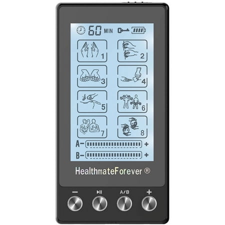 HealthmateForever TS8AB Touch Screen TENS Unit & Muscle Stimulator (Black)