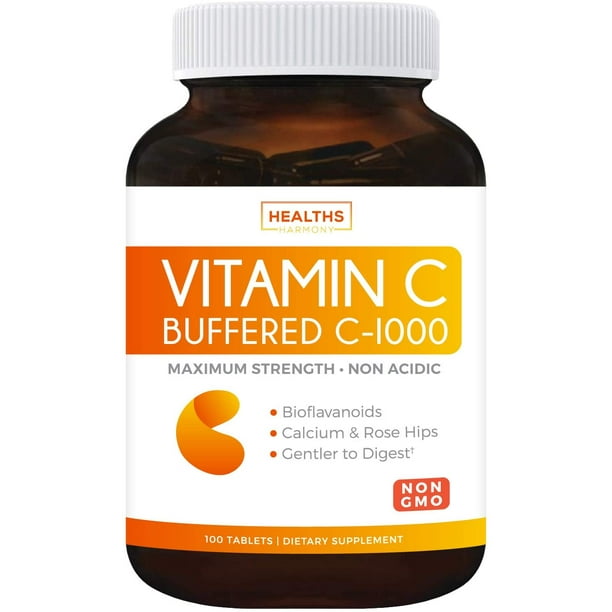 Healths Harmony Buffered Vitamin C 1000mg Immune Support Supplement