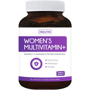 Healths Harmony Women's Multivitamin + (NON-GMO) Daily Vitamins & Minerals Plus Energy Boost, Hair, Eye Health & Antioxidants: With Biotin, Zinc, Lutein - Multi Tablet For Women - 60 Capsules