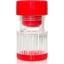 Healthsmart Pill Crusher,3 1/4"H,2"W,Clear,Red 640-6439-0000
