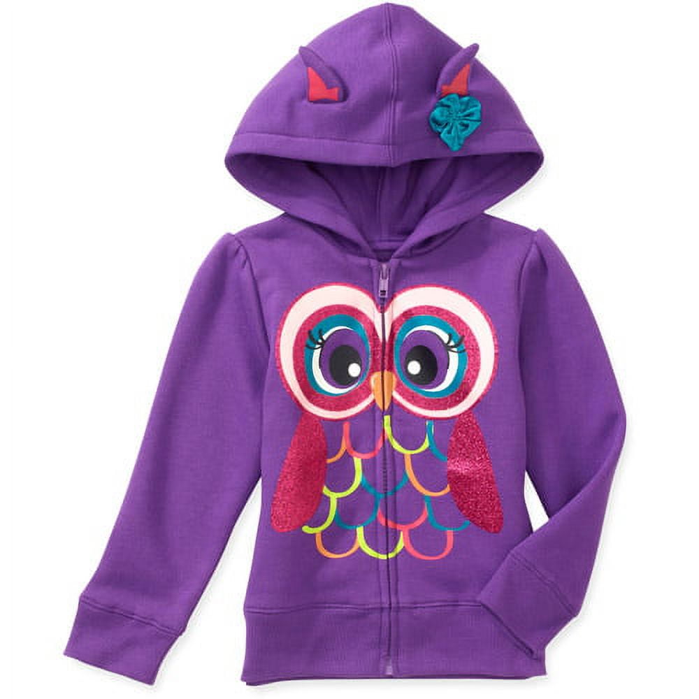 Healthtex Baby Girls' Critter Zip Up Hoodies