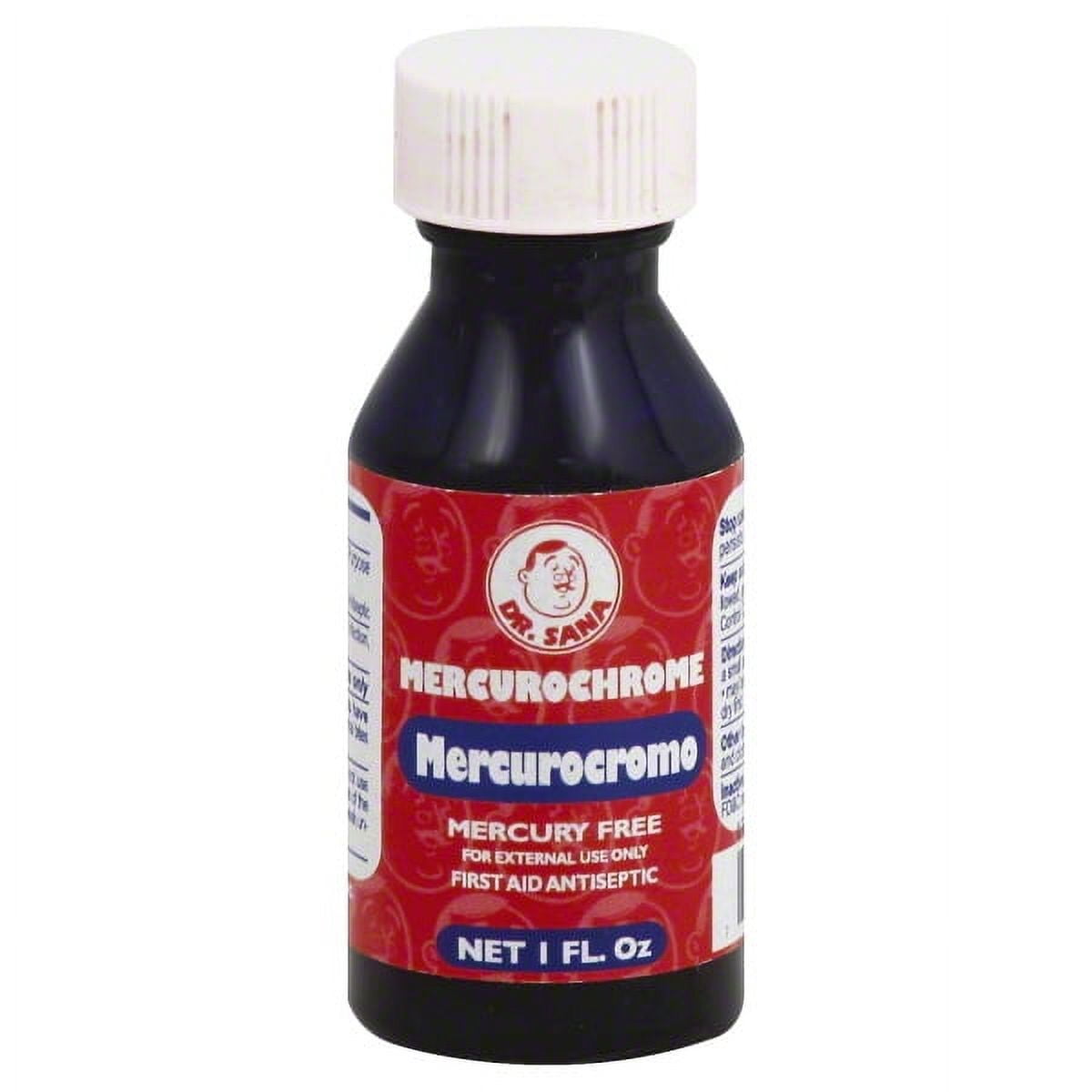 Germa MercuroChrome. First Aid Antiseptic. For Minor Wounds. 1 Oz. Pack of 6