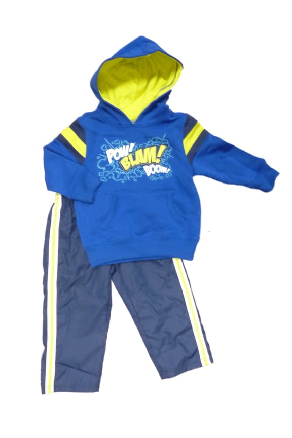 Infant & Toddler Boys Pow Blam Boom Hoodie Jacket Track Pants Set 18m