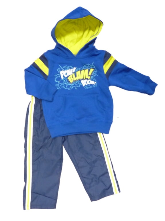 Infant & Toddler Boys Pow Blam Boom Hoodie Jacket Track Pants Set 18m