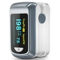 thumbnail image 1 of Healthtree Fingertip Pulse Oximeter Blood Oxygen Saturation Monitor with Batteries and Lanyard for Sport, Running, 1 of 9