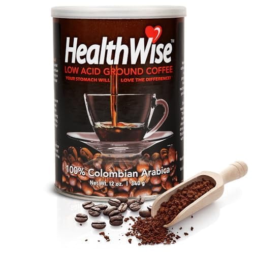 Healthwise Low Acid Coffee Acid Reflux, Heartburn, Gastro Issues