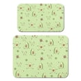 thumbnail image 1 of Healthy Avocado Dish Drying Mat, Green Cute Fruit Print Artistic Kitchen Mat, 1 of 6