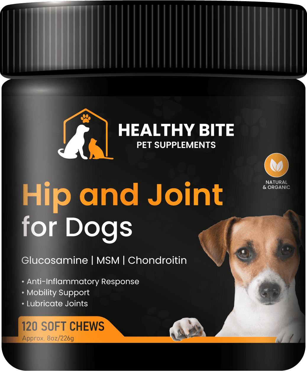 Healthy Bite Hip and Joint Premium Soft Chews for Dogs, Lubricate