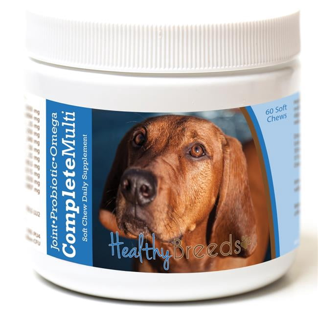 Healthy Breeds 192959008876 Redbone Coonhound all in one Multivitamin Soft Chew - 60 Count