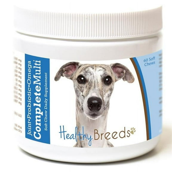 Healthy Breeds 192959009279 Whippet all in one Multivitamin Soft Chew - 60 Count