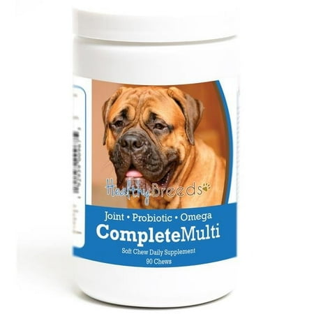 Healthy Breeds 192959009675 Bullmastiff all in one Multivitamin Soft Chew - 90 Count