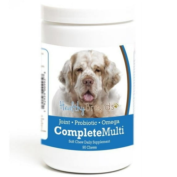 Healthy Breeds 192959009958 Clumber Spaniel all in one Multivitamin Soft Chew - 90 Count