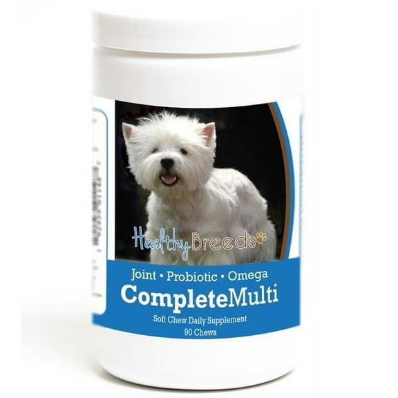 Healthy Breeds 192959011487 West Highland White Terrier all in one Multivitamin Soft Chew - 90 Count