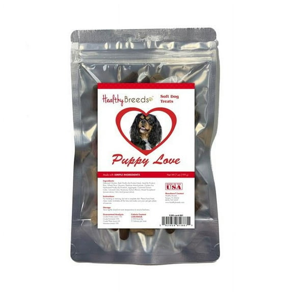Healthy Breeds 192959818871 7 oz Cavalier King Charles Spaniel Puppy Love Soft Chewy Treats