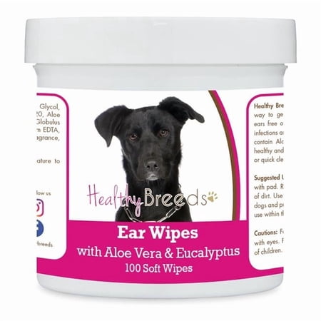 Healthy Breeds 192959824193 Mutt Ear Cleaning Wipes with Aloe & Eucalyptus for Dogs - 100 Count