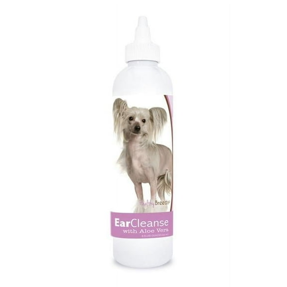 Healthy Breeds 840235105299 8 oz Chinese Crested Ear Cleanse with Aloe Vera Sweet Pea & Vanilla
