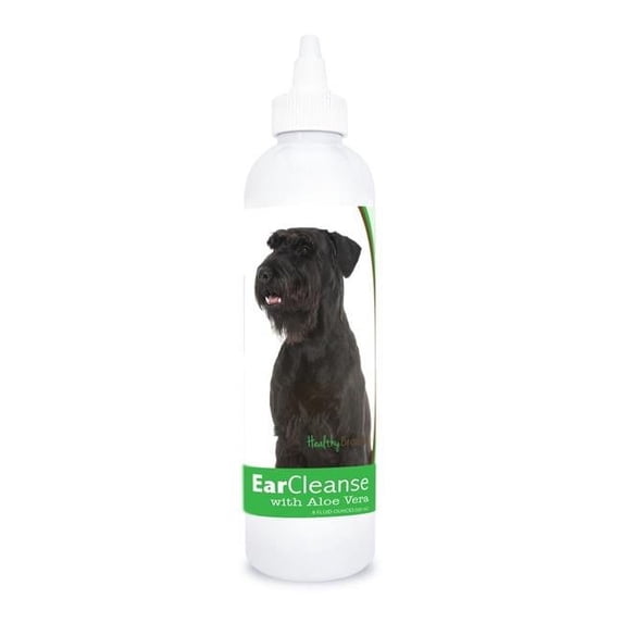 Healthy Breeds 840235108580 8 oz Giant Schnauzer Ear Cleanse with Aloe Vera Cucumber Melon