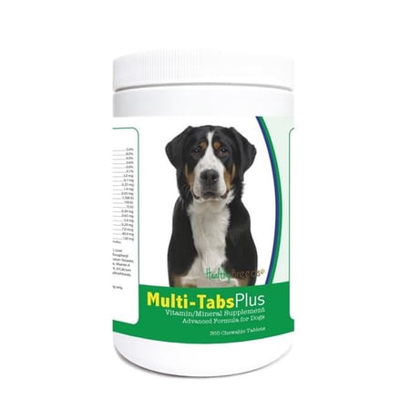 Healthy Breeds 840235122401 Greater Swiss Mountain Dog Multi-Tabs Plus Chewable Tablets - 365 Count