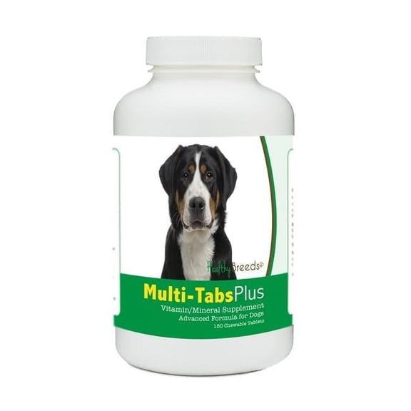 Healthy Breeds 840235140825 Greater Swiss Mountain Dog Multi-Tabs Plus Chewable Tablets - 180 Count
