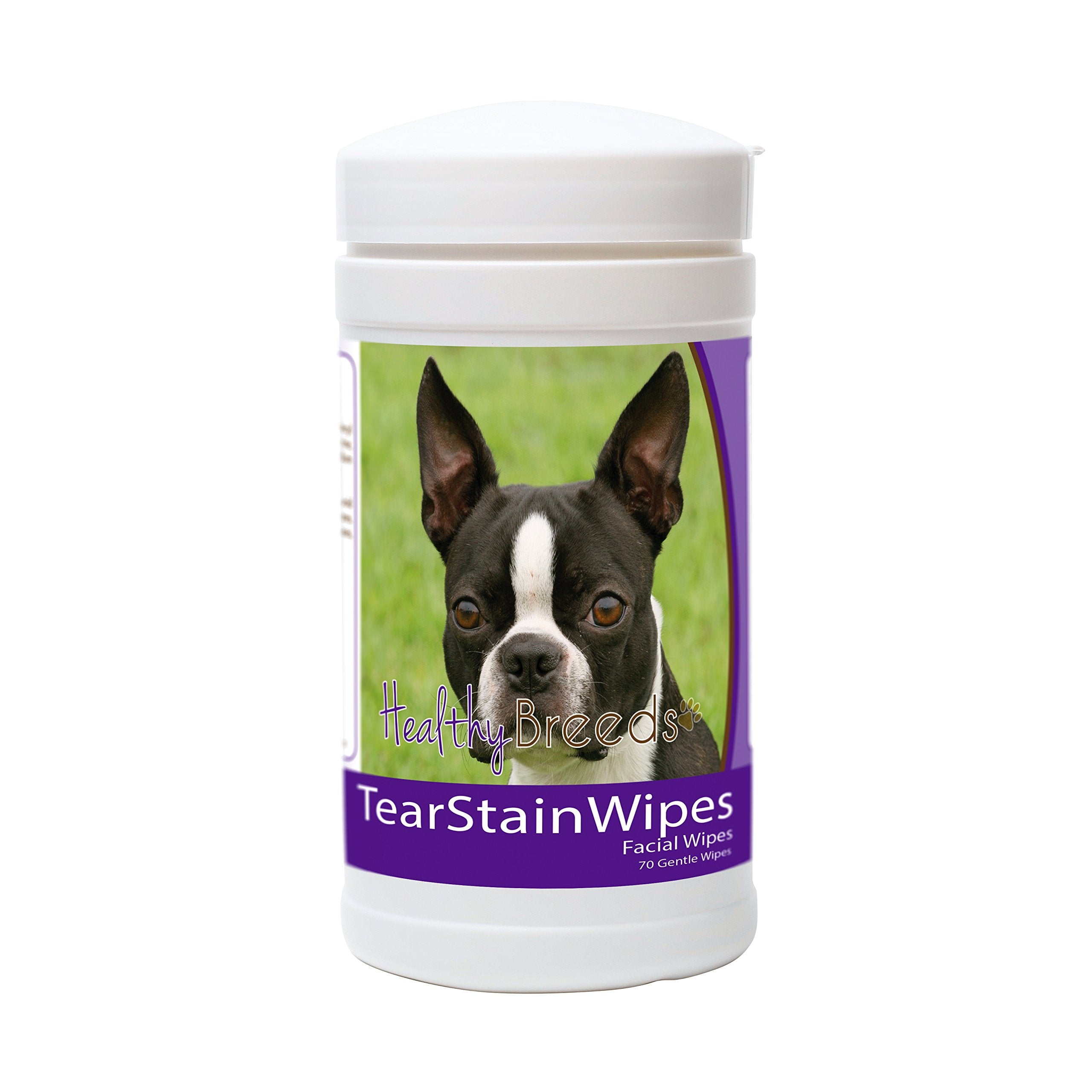 Healthy Breeds 840235152934 Boston Terrier Tear Stain Wipes