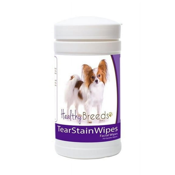 Healthy Breeds 840235153030 Papillon Tear Stain Wipes