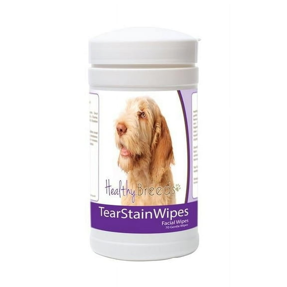 Healthy Breeds 840235172659 Spinoni Italiani Tear Stain Wipes - 70 Count