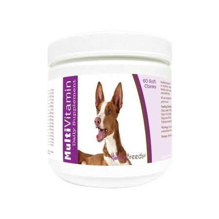 Healthy Breeds 840235174431 Ibizan Hound Multi-Vitamin Soft Chews - 60 Count