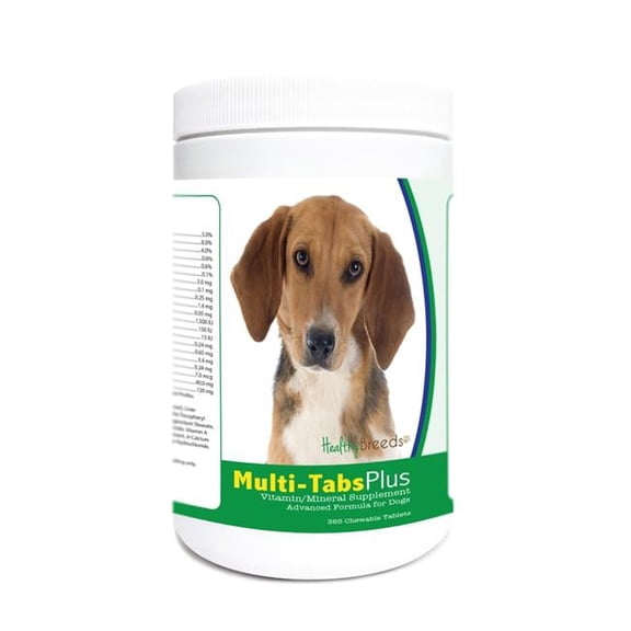 Healthy Breeds 840235174653 Harrier Multi-Tabs Plus Chewable Tablets - 365 Count