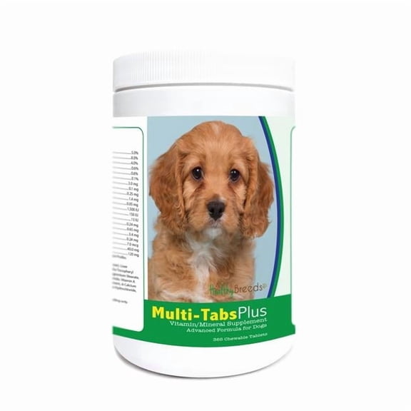 Healthy Breeds 840235177869 Cavapoo Multi-Tabs Plus Chewable Tablets - 365 Count